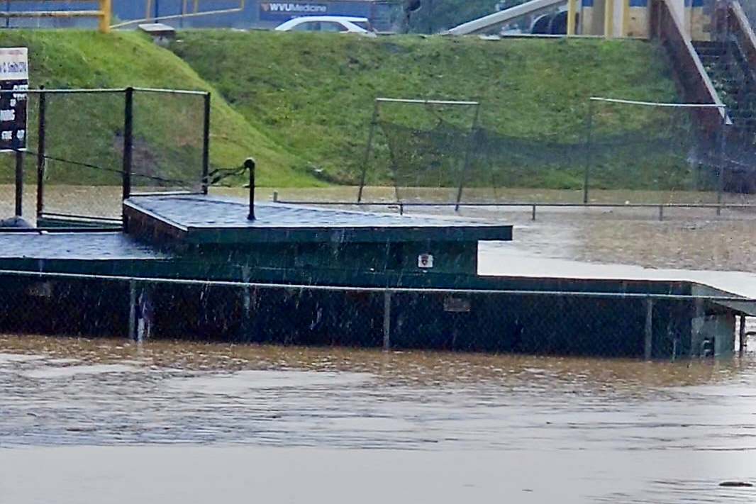'The fields were a pond.' Flood waters ravage ballfields in Westover